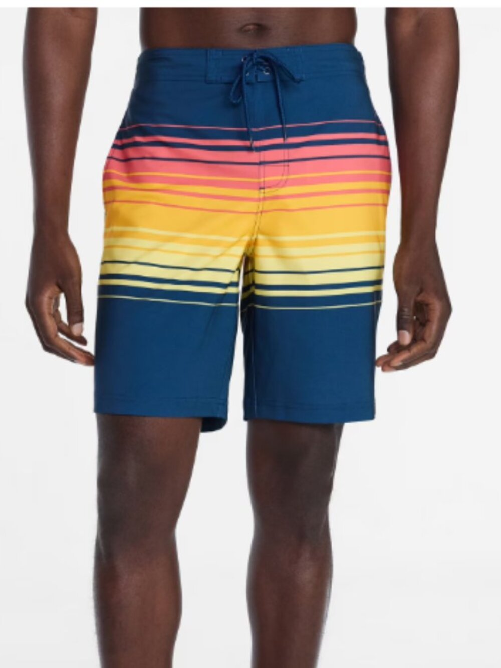 George Men's and Big Men's E-Board Swim Trunks with UPF 50+, 9" Inseam, Size L